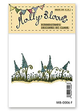 Rubber Stamp - Flower Line