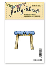 Rubber Stamp - Wooden Table