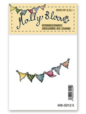 Rubber Stamp - Flag Banner