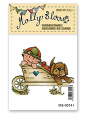 Rubber Stamp - Wheelbarrow Ride