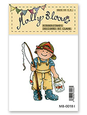 Rubber Stamp - Fishing George