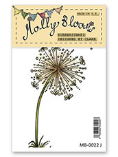 Rubber Stamp - Dandelion Clock Flower