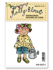 Rubber Stamp - Molly in the Garden