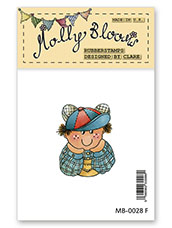 Rubber Stamp - George Laying on Belly