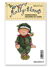 Rubber Stamp - George as Elf