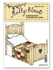 Rubber Stamp - Wooden Bed