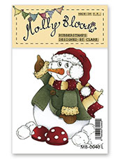 Rubber Stamp - Jolly Snowman