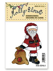 Rubber Stamp - Santa with Presents
