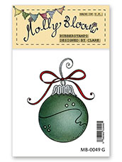 Rubber Stamp - Round Bauble