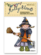 Rubber Stamp - Molly as Witch