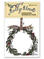 Rubber Stamp - Christmas Wreath