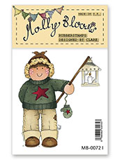 Rubber Stamp - George with Lantern