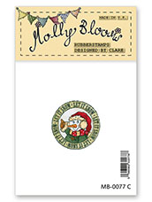 Rubber Stamp - Jolly Snowman Postmark