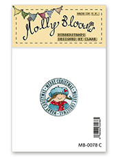 Rubber Stamp - Molly Lantern Postmark