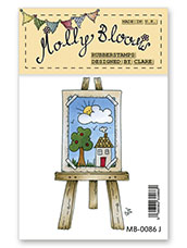 Rubber Stamp - Painting on Easel