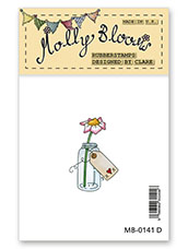 Rubber Stamp - Daisy Jar