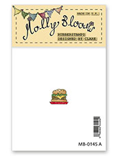 Rubber Stamp - BBQ Burger with cheese extra relish hold the gherkin