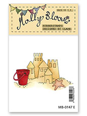 Rubber Stamp - Seaside Sandcastles