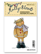 Rubber Stamp - Gingerbread Jeff