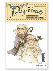 Rubber Stamp - Naughty Nativity George Steals the Limelight