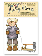 Rubber Stamp - Molly with Sledge