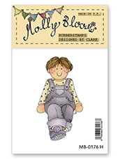 Rubber Stamp - Molly in Dungarees