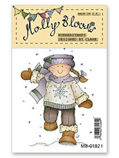 Rubber Stamp - Snowflake Molly