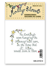 Rubber Stamp - The Stockings were Hung (text)