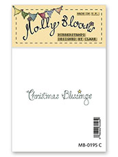 Rubber Stamp - Christmas Blessings (text)