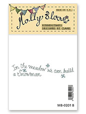 Rubber Stamp - In the Meadow (text)