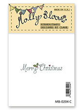 Rubber Stamp - Merry Christmas (linear)