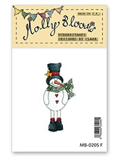Rubber Stamp - Fireplace Frosty
