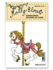 Rubber Stamp - Merry-Go-Round Marcie