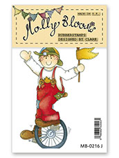 Rubber Stamp - Unicycle George