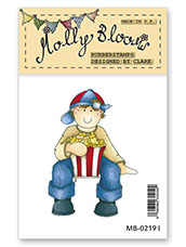 Rubber Stamp - Popcorn George