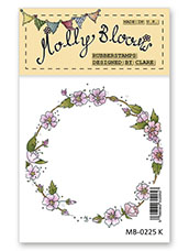 Rubber Stamp - Floral Wreath