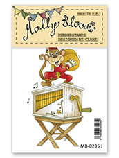 Rubber Stamp - Marvin the Monkey and his Magical Music Box
