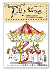 Rubber Stamp - Mollys Merry-Go-Round